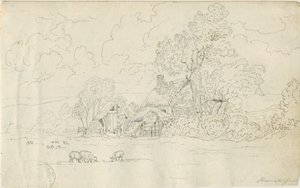 ストナル教会：ペン画、1813年6月20日 作： Henry Curzon Allport