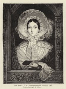 ウィンザー、1846年、セントジョージズチャペルの陛下 作： Henry Dawe