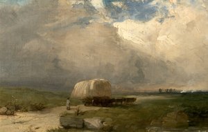 キャリアのワゴン、1845年頃 作： Henry Dawson