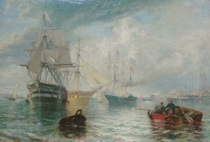 海軍大将、シアネス訪問1866 作： Henry Dawson