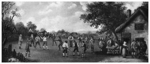 カントリークリケットの試合、19世紀1912年。