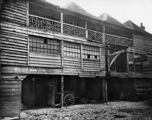 キングスヘッドインヤード、サザーク、1881年 作： Henry Dixon