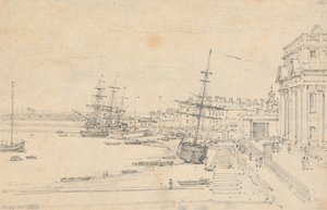 Custom House, Lontoo 作： Henry Edridge