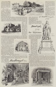 ブレナム宮殿のイラスト（リトグラフ 作： Henry Edward Tidmarsh