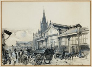 キャンプフィールド・マーケットと聖マタイ教会 作： Henry Edward Tidmarsh