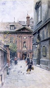 クライスト・チャーチとクライスト・ホスピタル、ニューゲート・ストリート、シティ・オブ・ロンドン 作： Henry Edward Tidmarsh