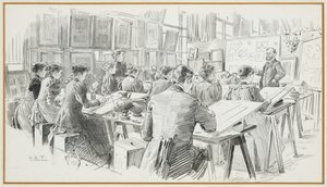 市立美術学校デザイン室 作： Henry Edward Tidmarsh