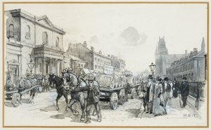 メーデー、オックスフォード・ストリート 作： Henry Edward Tidmarsh