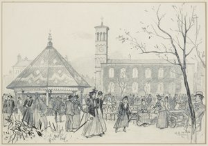 アードウィック・グリーンの土曜日の午後 作： Henry Edward Tidmarsh