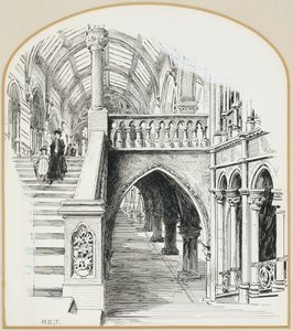大階段、タウンホール 作： Henry Edward Tidmarsh