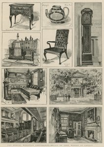ウェスレアンの年次総会-ロンドンのジョン・ウェスレーの遺物（彫刻 作： Henry Edward Tidmarsh