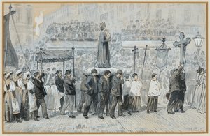 夏至祭の行列 作： Henry Edward Tidmarsh