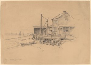 漁船とシャック 作： Henry Farrer