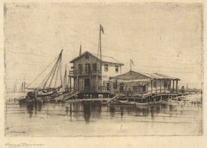 オン ザ クリーク、ロング アイランド 作： Henry Farrer