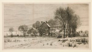 昼は終わり夜は沈む 二月のある午後 作： Henry Farrer