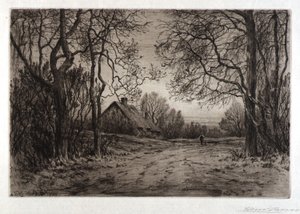 冬の夕べ 作： Henry Farrer