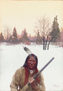 ハンター、1899年 作： Henry Francois Farny