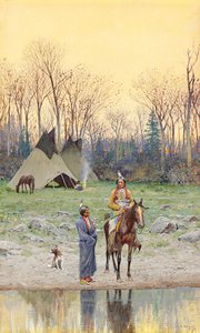 乗馬のインディアン、1899年