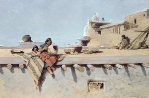 絵付けポット、1880 作： Henry Francois Farny