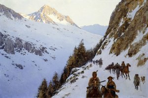 1910年の峠の道 作： Henry Francois Farny