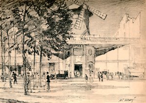 ルムーランルージュデッドは確かにピエロのキャンドルです。、c1927、1927 作： Henry Franks Waring