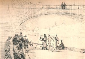 最初のパリの道は彼女の川でした、1927年、1927年 作： Henry Franks Waring