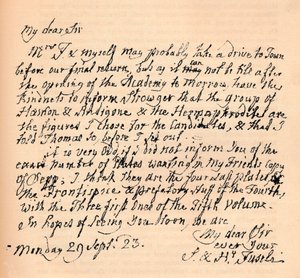 1823年9月29日のヘンリーフセリからの手紙1904