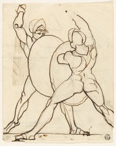 2 つのギリシャ人の戦闘 作： Johann Heinrich Füssli