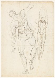 図の研究 (直腸と裏面) 作： Johann Heinrich Füssli