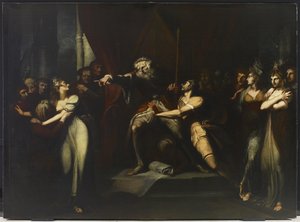 リア・バニシング・コーデリア、1784-90年 作： Johann Heinrich Füssli