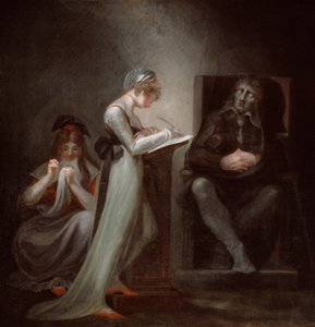 娘に口述するミルトン 作： Johann Heinrich Füssli