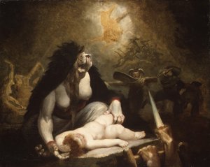 ナイトハグ訪問ラップランド魔女、1796。