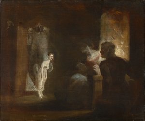 ウンディーネは漁師と妻の家に入る、1821 作： Johann Heinrich Füssli