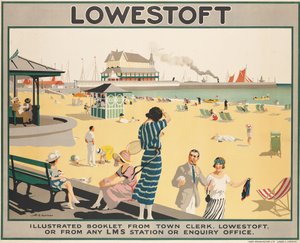 ローストフトを宣伝するポスター 作： Henry George Gawthorn