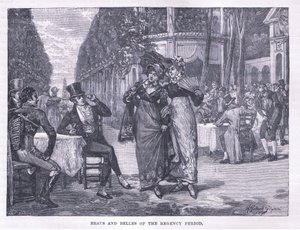 1818年頃の摂政時代のボーとベル 作： Henry Gillard Glindoni