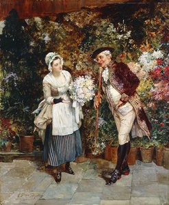 フラワーガール、 作： Henry Gillard Glindoni