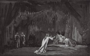 リア王』の一場面（リトグラフ） 作： Henry Hawes Craven Green