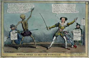 "Foreign Rivals for British Patronage", pub. by John Fairburn 作： Henry Heath