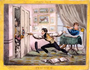 実践、1827年（手描きのエッチング） 作： Henry Heath