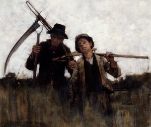 農場労働者、1875-1929 作： Henry Herbert La Thangue