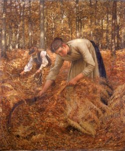 わらびの集まり、1899年頃 作： Henry Herbert La Thangue