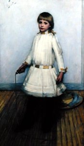 縄跳びをする少女（油彩・キャンバス） 作： Henry Herbert La Thangue