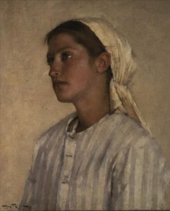 少女の肖像 作： Henry Herbert La Thangue