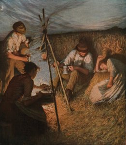 収穫の晩餐、1898年、c1930。