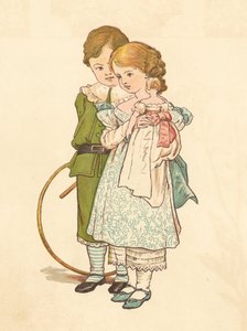 カラーリトグラフ「Courting People 作： Henry Hetherington Emmerson