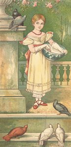プリンセスとハト」（カラーリトグラフ 作： Henry Hetherington Emmerson