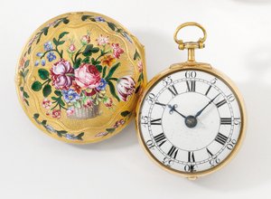ペアケースオープンフェイスバージウォッチ、1758 作： Henry Hindley