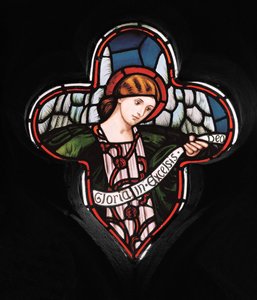 Quatrefoil Angel、1863（ステンドグラス） 作： Henry Holiday