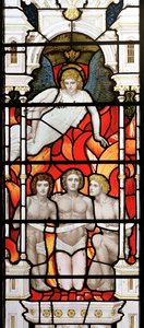 Fiery Furnace、1881-83（ステンドグラス） 作： Henry Holiday