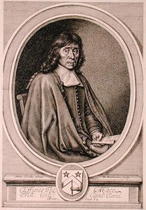 ウィリアム・フェイソーン（1656-c.1701）が彫刻したトーマス・メイス（1612-1706）の肖像（エングレーヴィング） 作： Henry I (after) Cooke